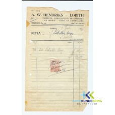Nota L.Boys -Hendriks Bus vervoer 1949